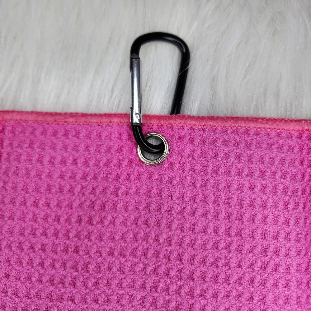 Hot Pink Embroidered Golf Towel ⛳️